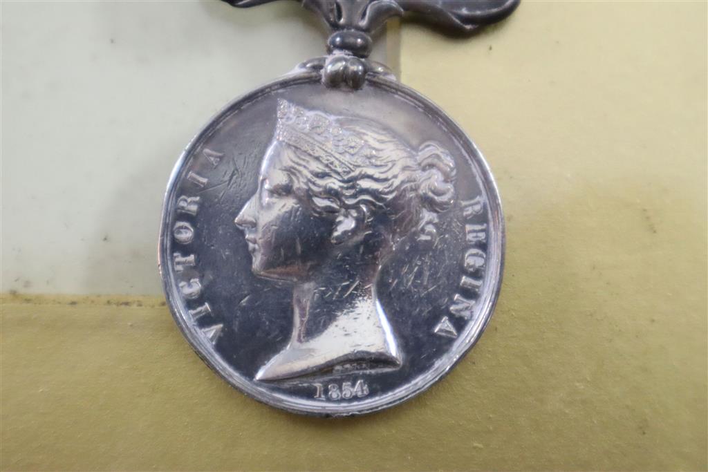 A group of two Crimea War medals awarded to Lieut. Henry Cardew R.A.,